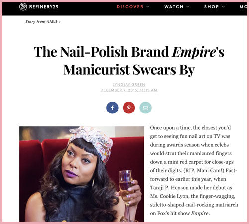 Refinery: The Nail-Polish Brand Empire's Manicurist Swears By