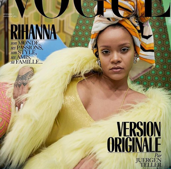 Rihanna's Nails: on the Cover of Vogue Paris - December Issue 2017